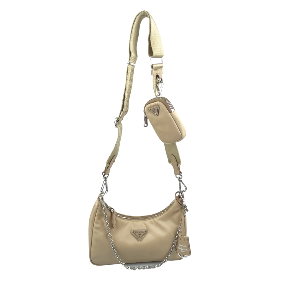 Prada Nylon Cameo Beige 2005 Shoulder Bag, €999