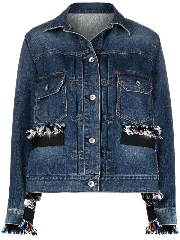 Sacai Frayed Panel Denim Jacket, €1,230