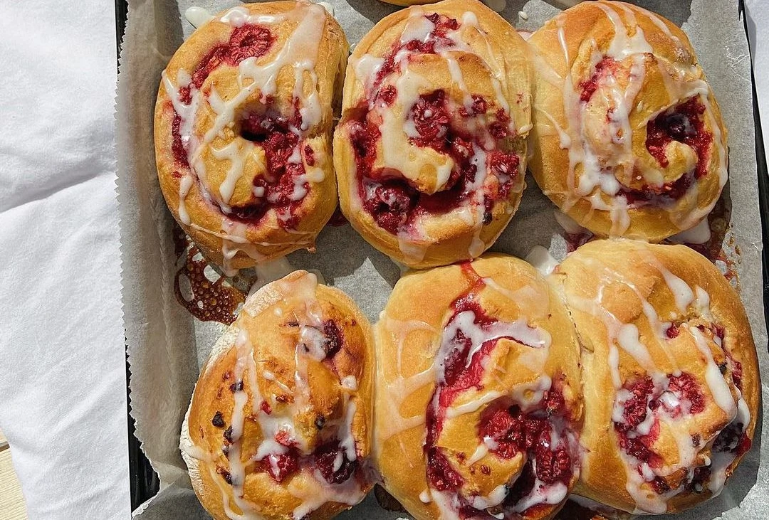 What to bake this weekend: Raspberry and lemon swirl rolls