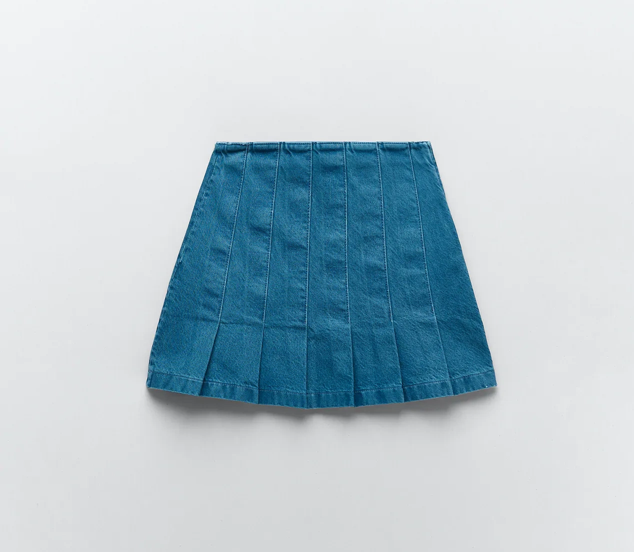 Zara Pleated Denim Skirt, €25.95