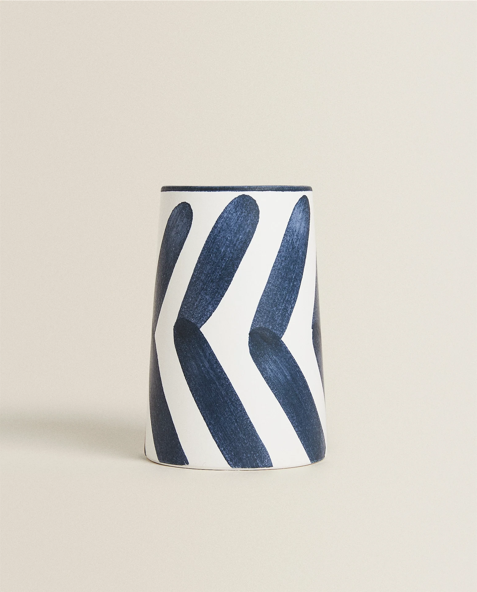 Striped ceramic tumbler, €11.99, Zara Home