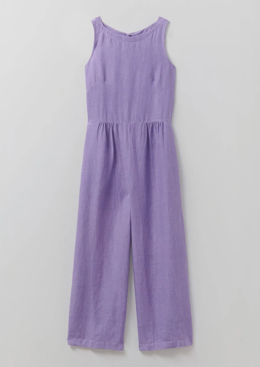 Garment Dyed Linen Sleeveless Jumpsuit, €179, Toast