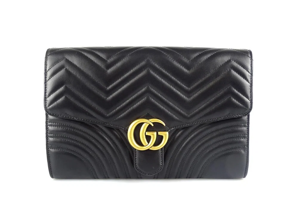 Gucci Black GG Marmont Clutch, €999