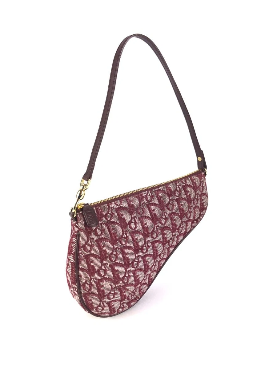 Dior Paris Burgundy Small ‘Saddle Bag’, €945