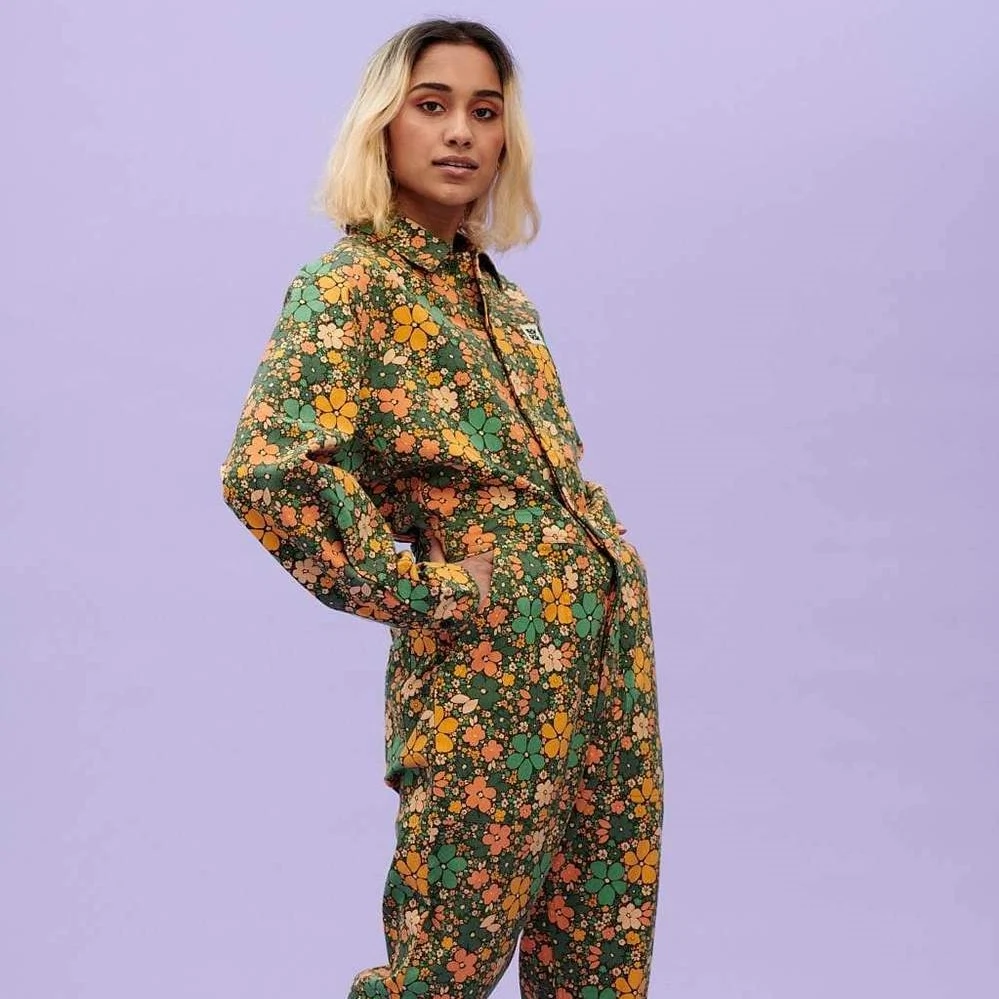 Carmen Organic Cotton Boilersuit in Floral Tay Print, €84.95, Lucy & Yak