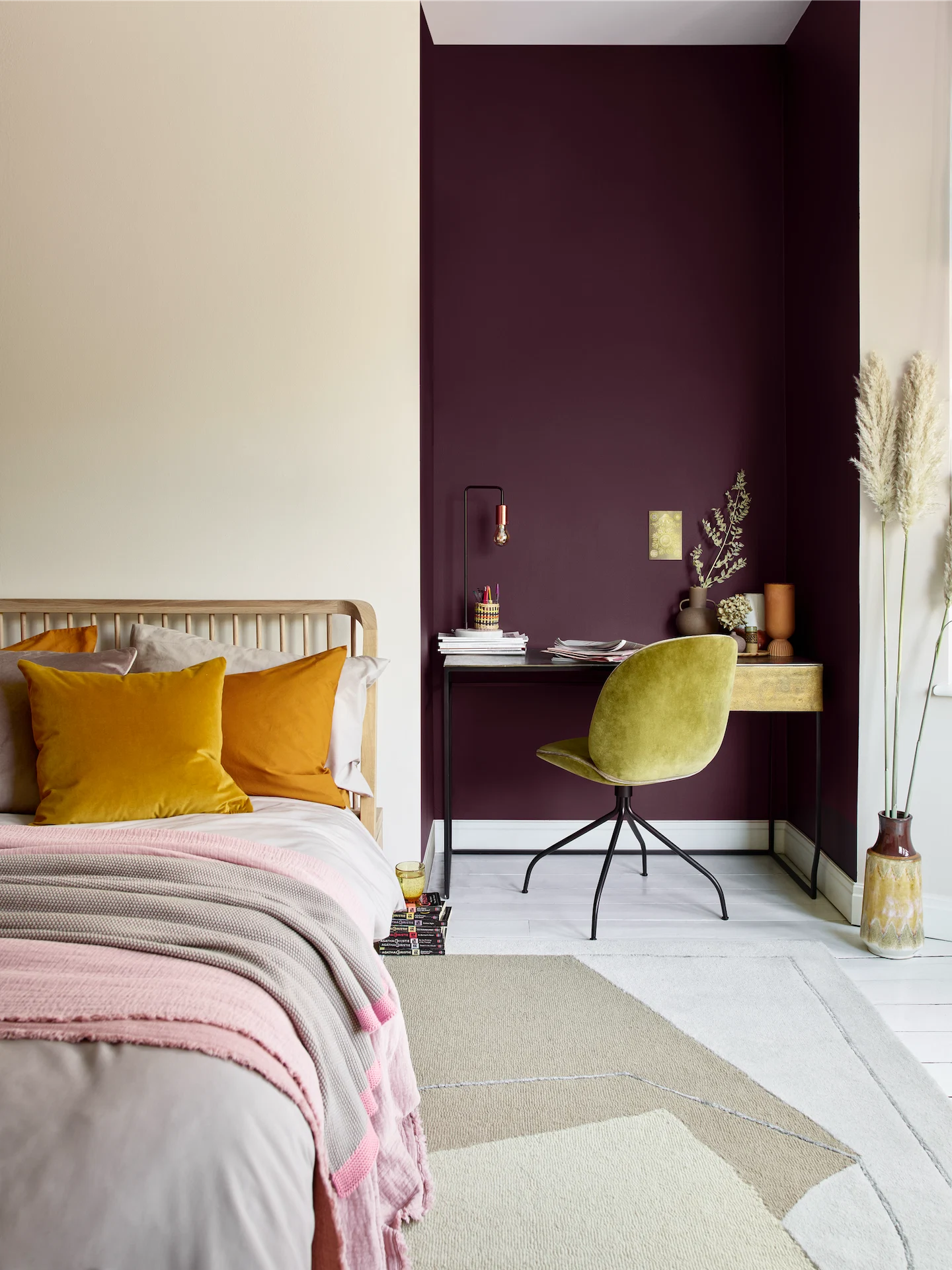 Natural Hessian and Decadent Damson, Dulux