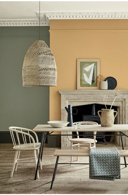Sage Green and Mortlake Yellow, Little Greene