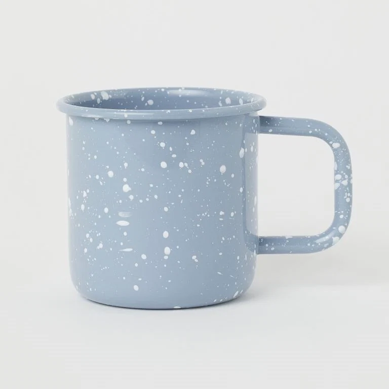 Patterned metal mug, €7.99, H&M