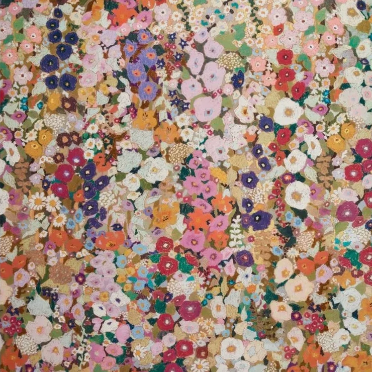Hollyhocks linen, €119, House of Hackney