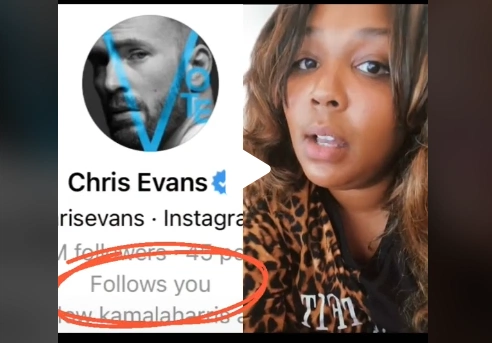 Lizzo slides into Chris Evans’ DMs and his reaction is everything