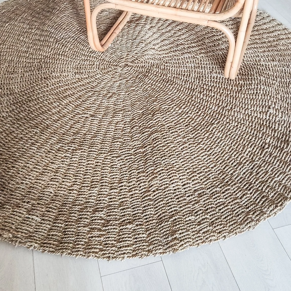 Natural seagrass rug, €189, Mano