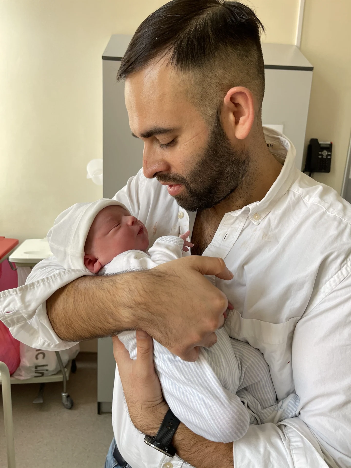 Covid restrictions prevented Conor from sharing the moment we had dreamt about for so long, the birth of our first child.