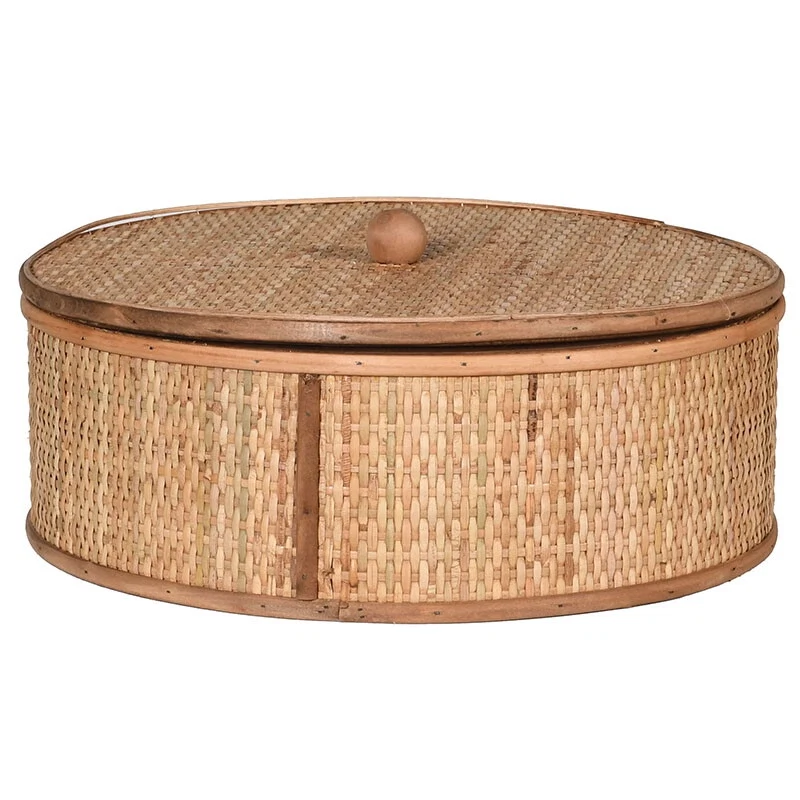 Large Woven Round Box, €72, Hedgeroe