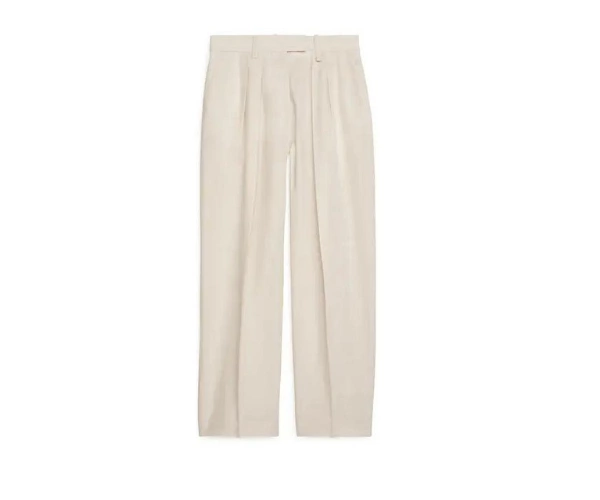 Arket High Waist Linen Trousers, €79