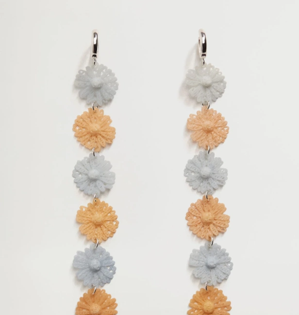 Flower pendant earrings, €39.99, Mango
