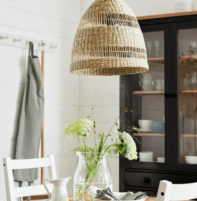 Torared pendant lamp shade, €15, Ikea