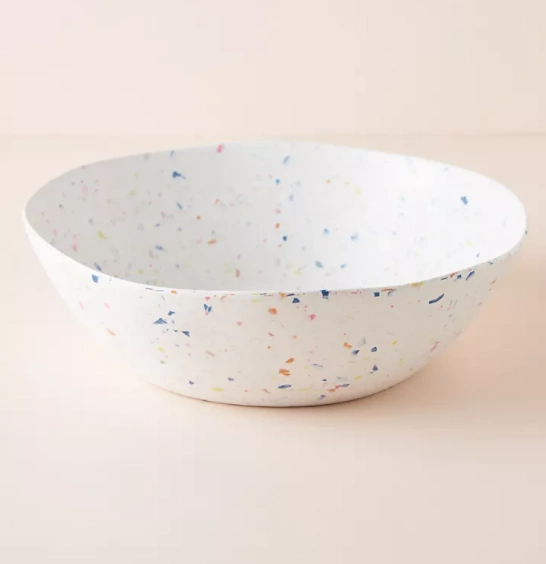 Selby Terrazzo Bamboo serving bowl, €25, Anthropologie