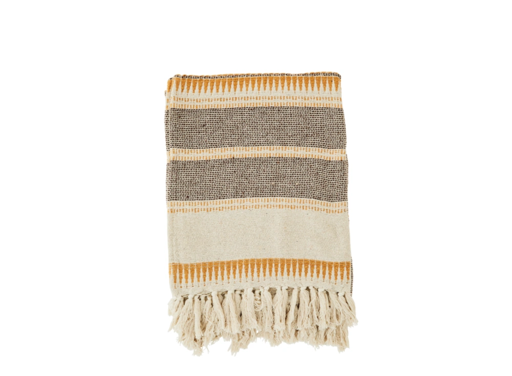 Striped cotton throw, €25, April and the Bear