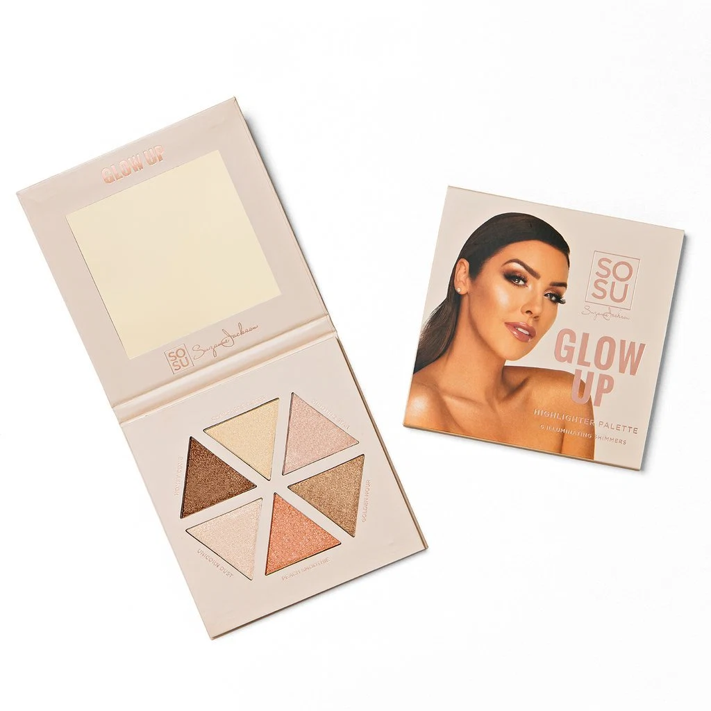 Glow up highlighter palette, SOSU by SJ (€18)