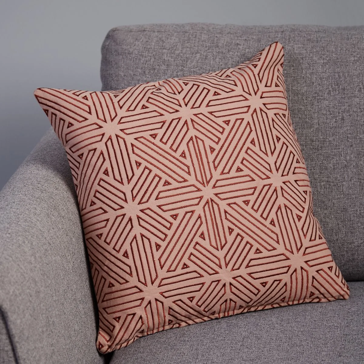 Triomphe dusky blush cushion, €44.95, Meadows & Byrne