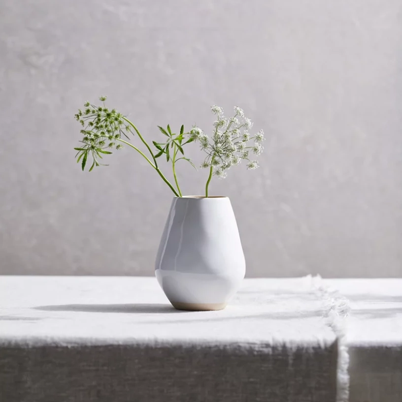 Albury small ceramic vase, €26, The White Company