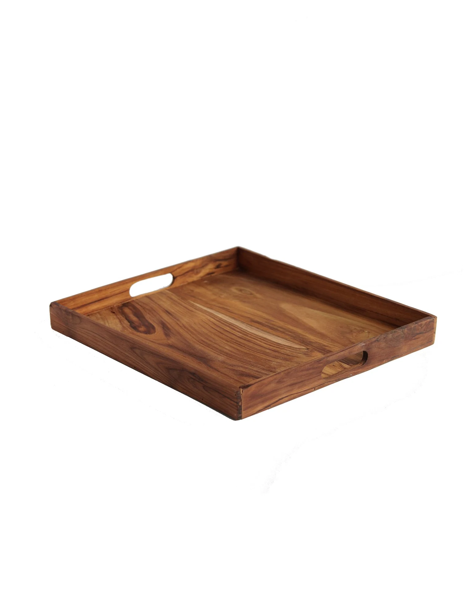 Large teak wood tray, €29, Mano