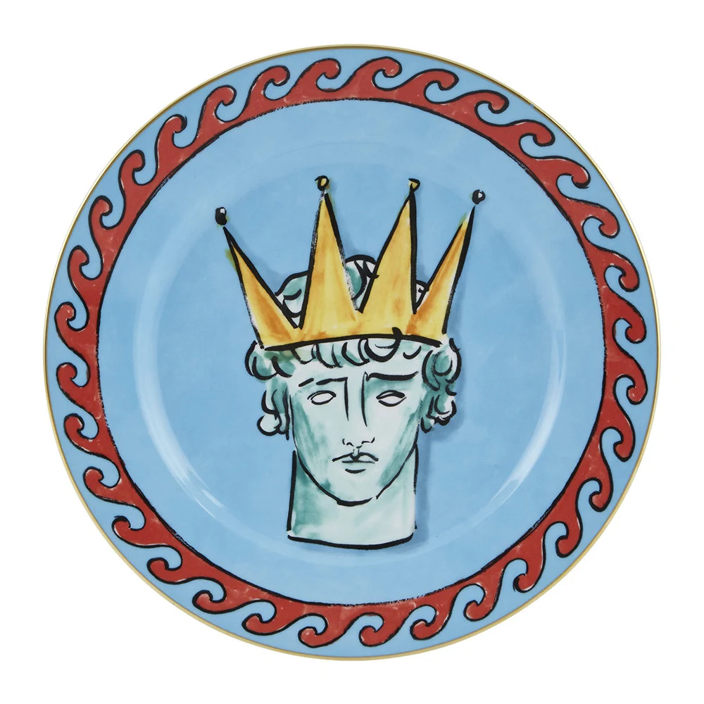 Luke Edward Hall Crown dinner plate, €89, Amara