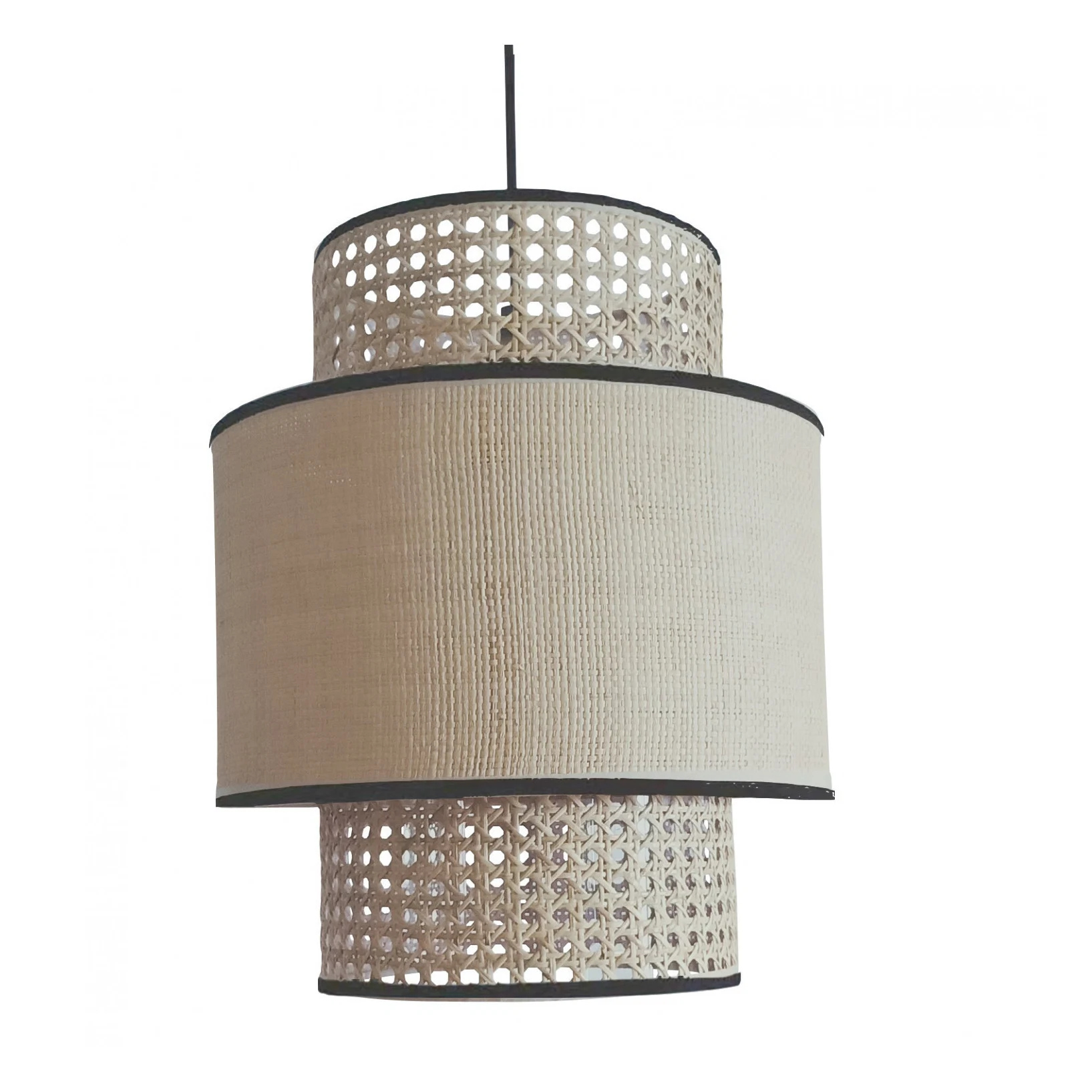 Rattan lampshade black,€76, Smallable