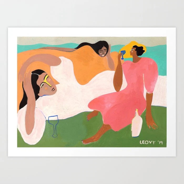 Story telling art print by LEOVY, €36.95, Society 6