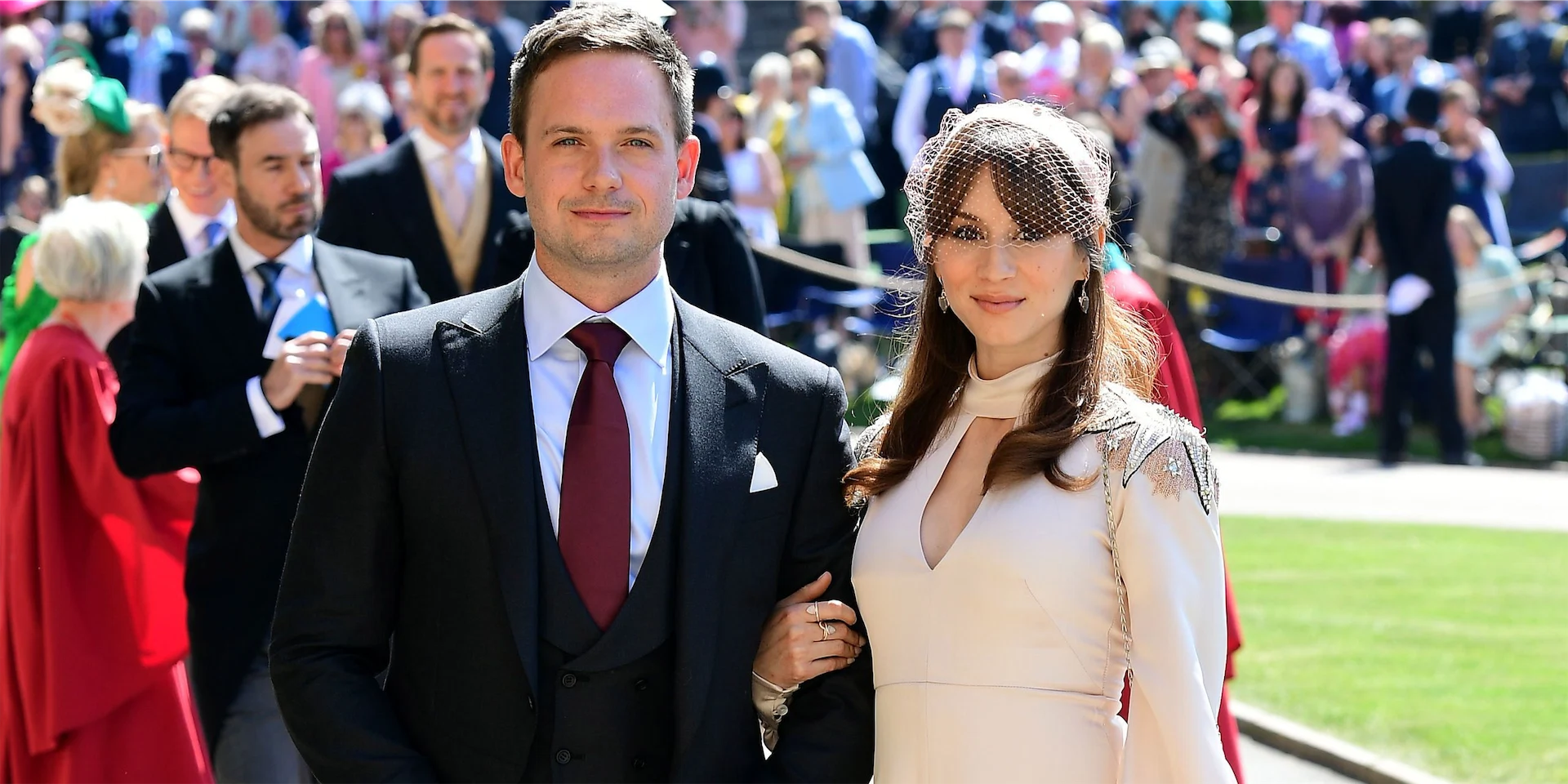 Troian Bellisario and Patrick J. Adams describe their daughter’s birth in – their car