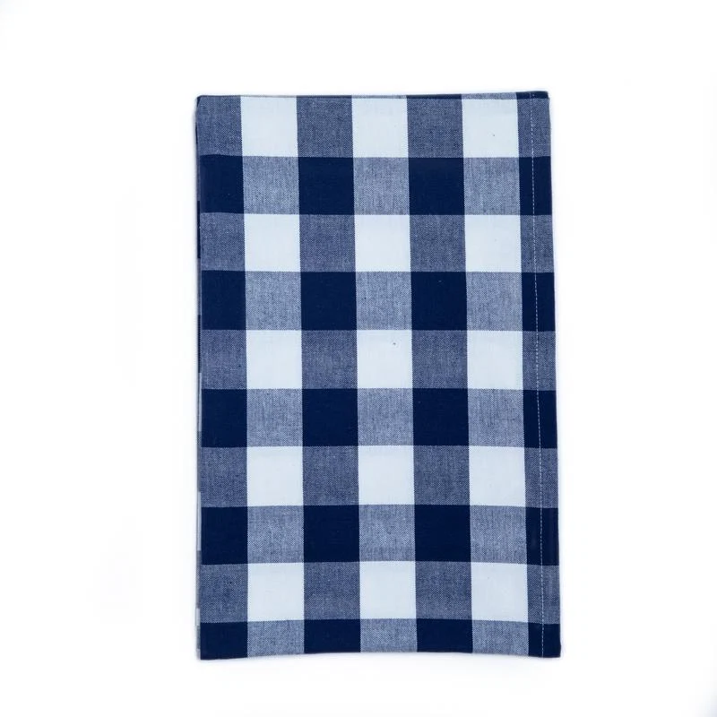 Navy Check Runner, €30, The Designed Table