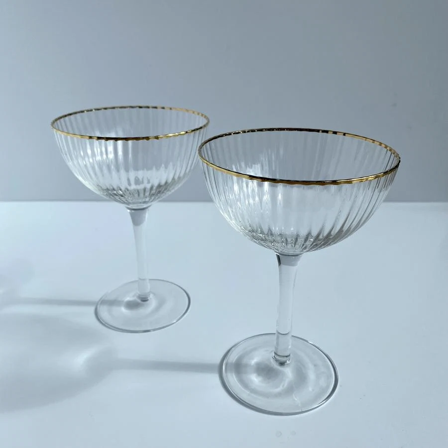 Champagne Coupe Set Ripple Glass, €25, House of McCarthy