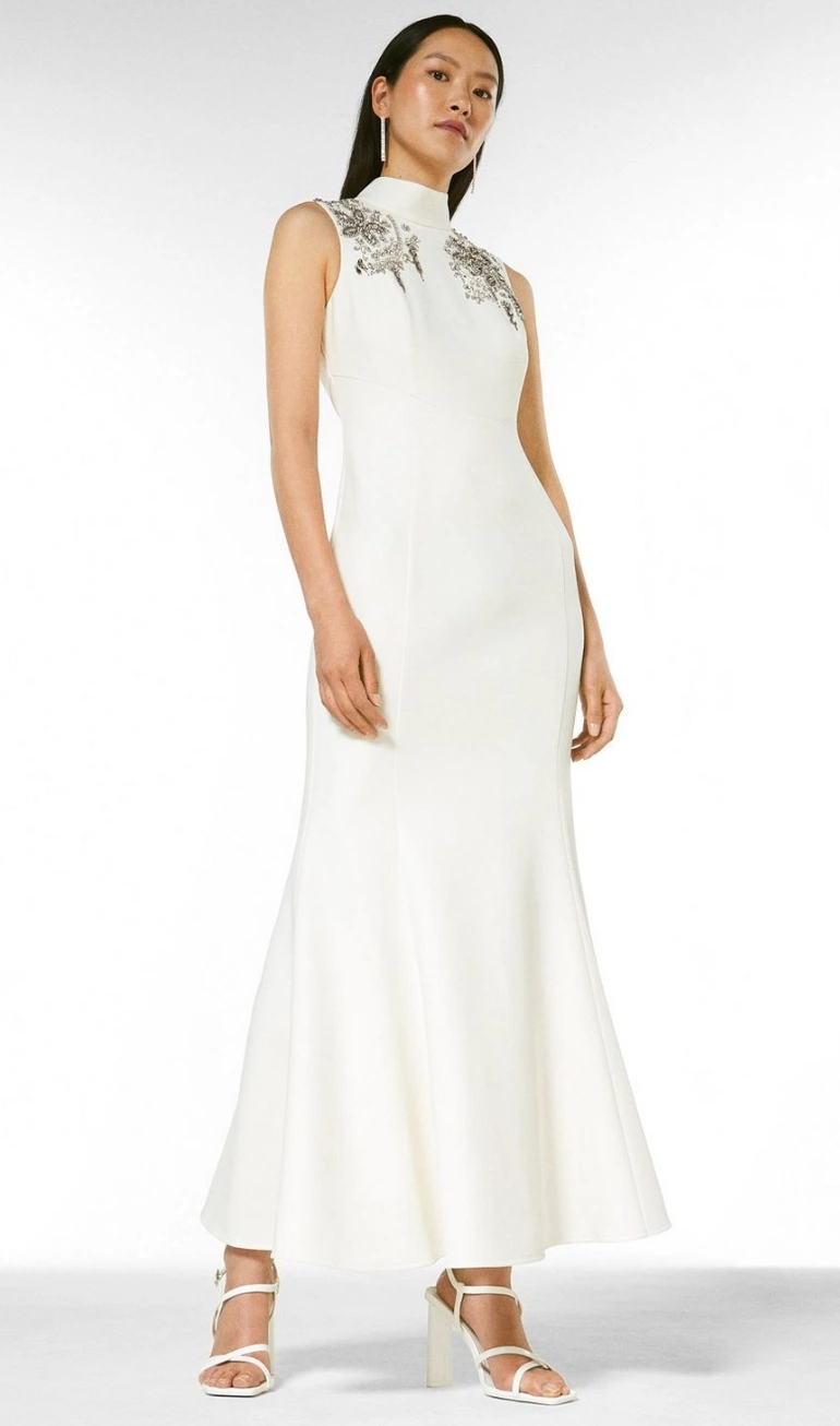 Crystal Embellished Open Back Dress, €146, Karen Millen