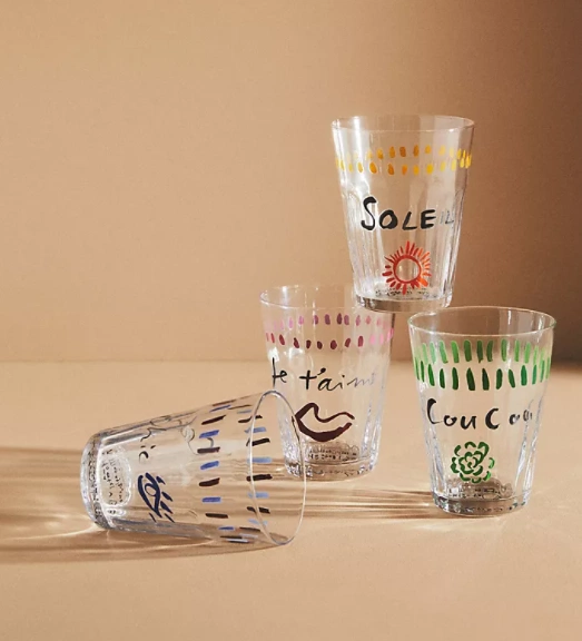 Hotel Magique Petit Dejeuner juice glass, €12, Anthropologie