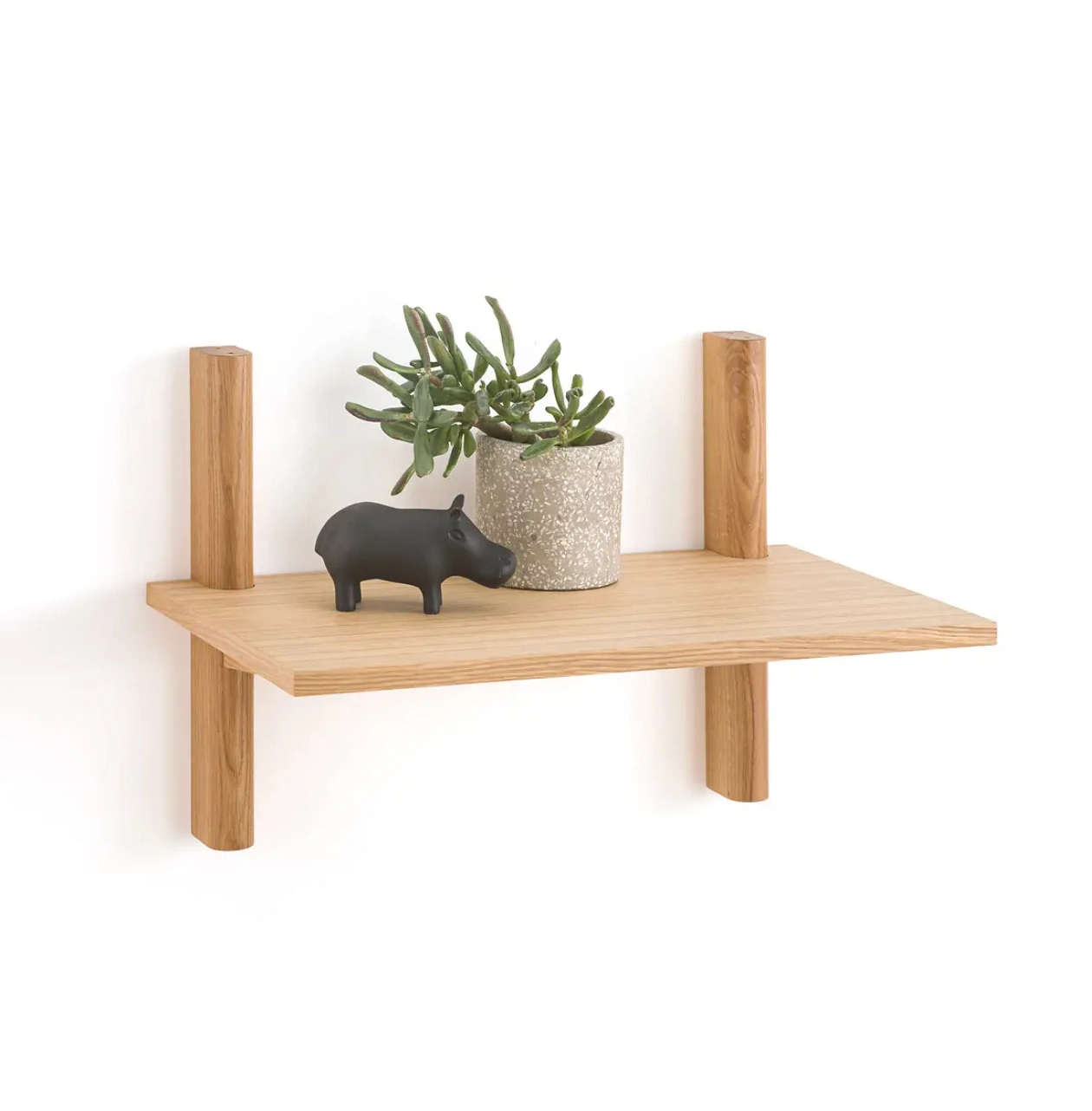 Badis Oak Wall Shelf, €145.99, La Redoute