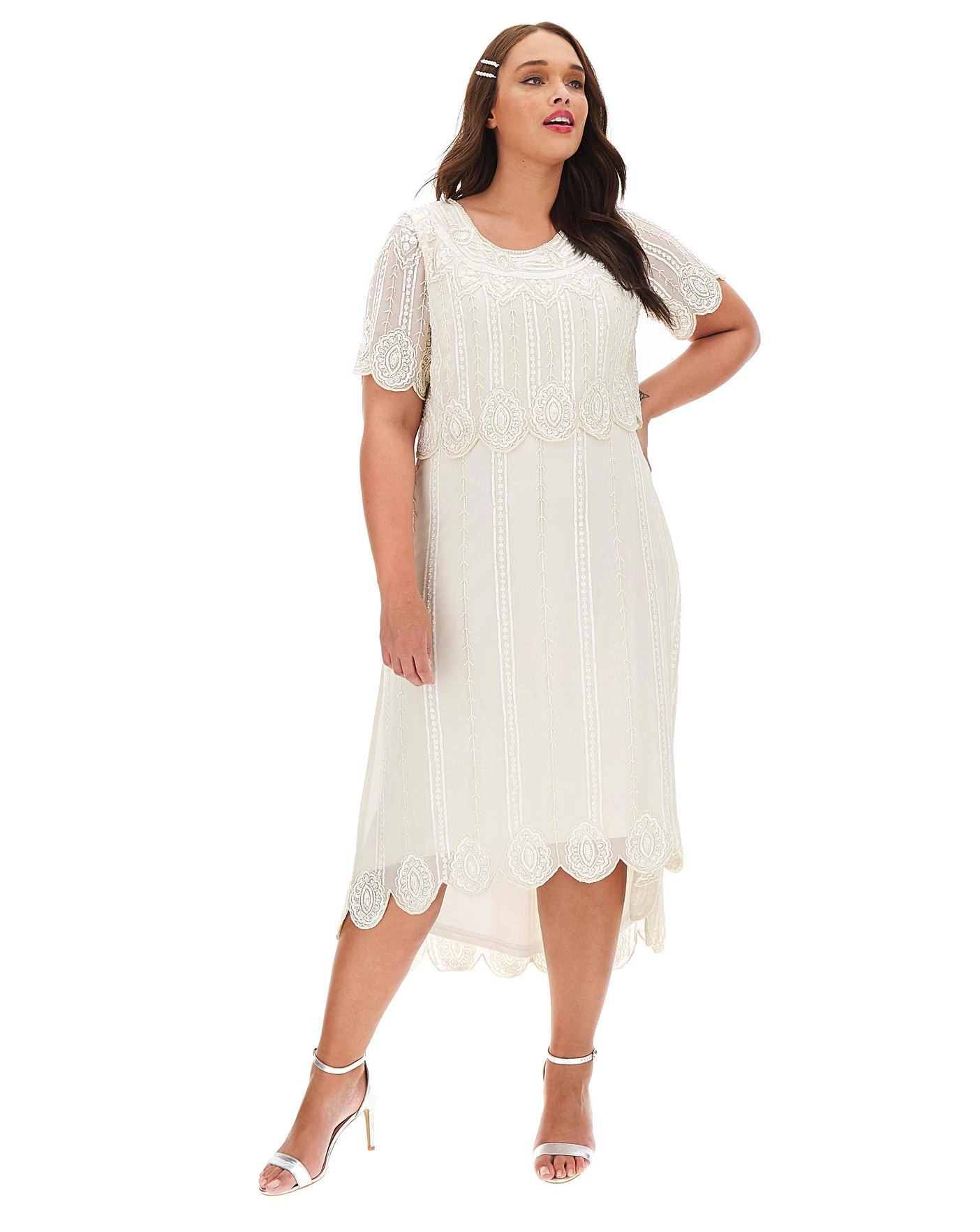 Joanna Hope Beaded Layer Dress, €167.50, Simply Be