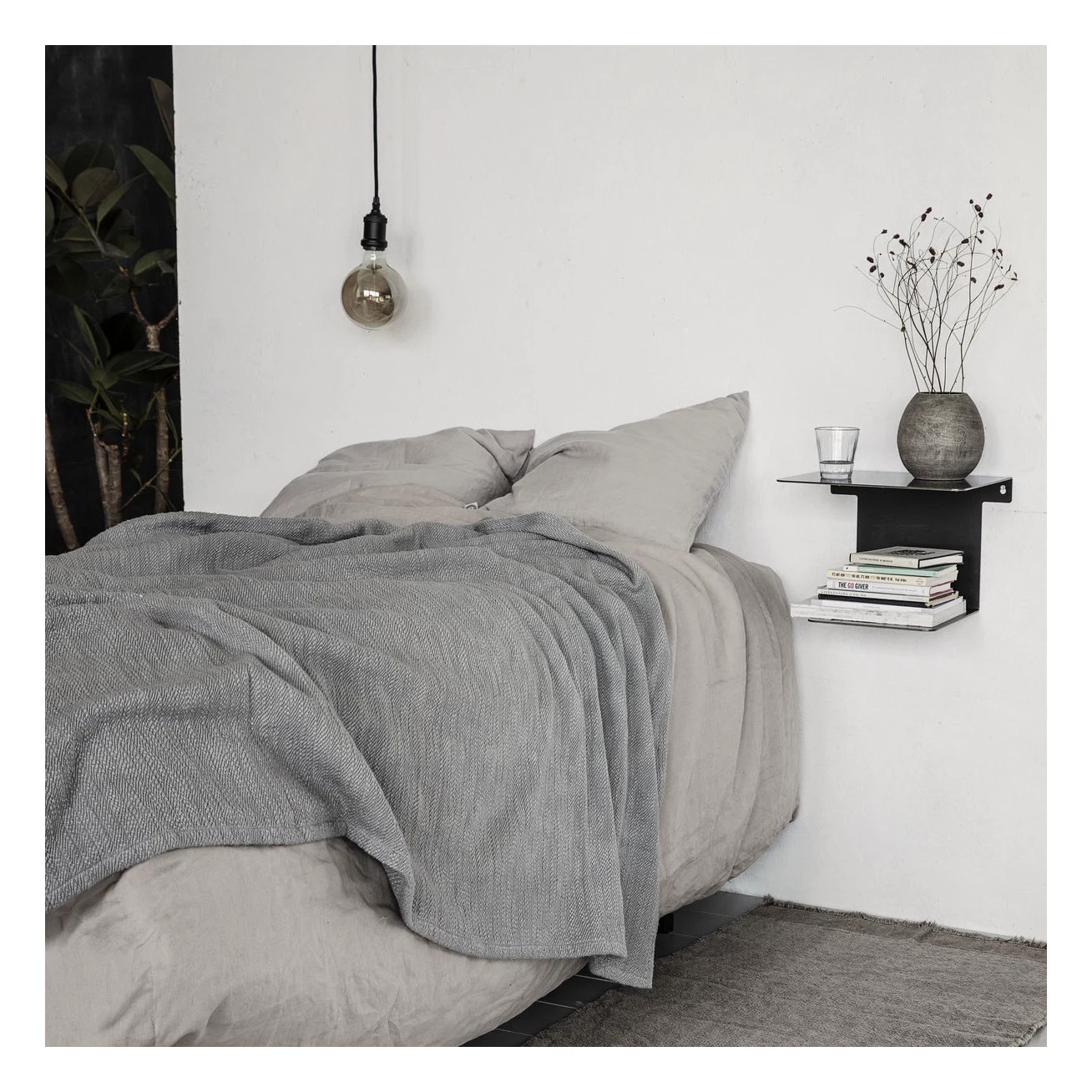 wall-mounted shelving