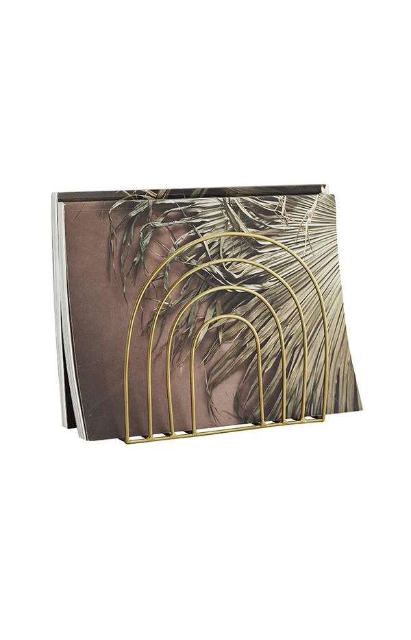 Arched iron magazine rack, €19.95, Folkster