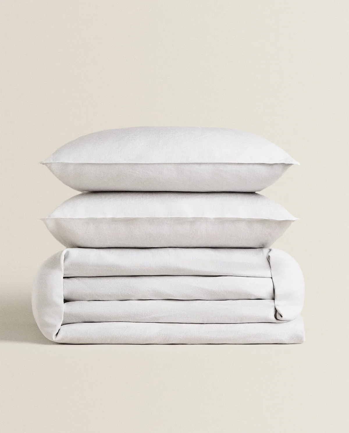 Washed linen duvet cover, from €69.99, Zara Home