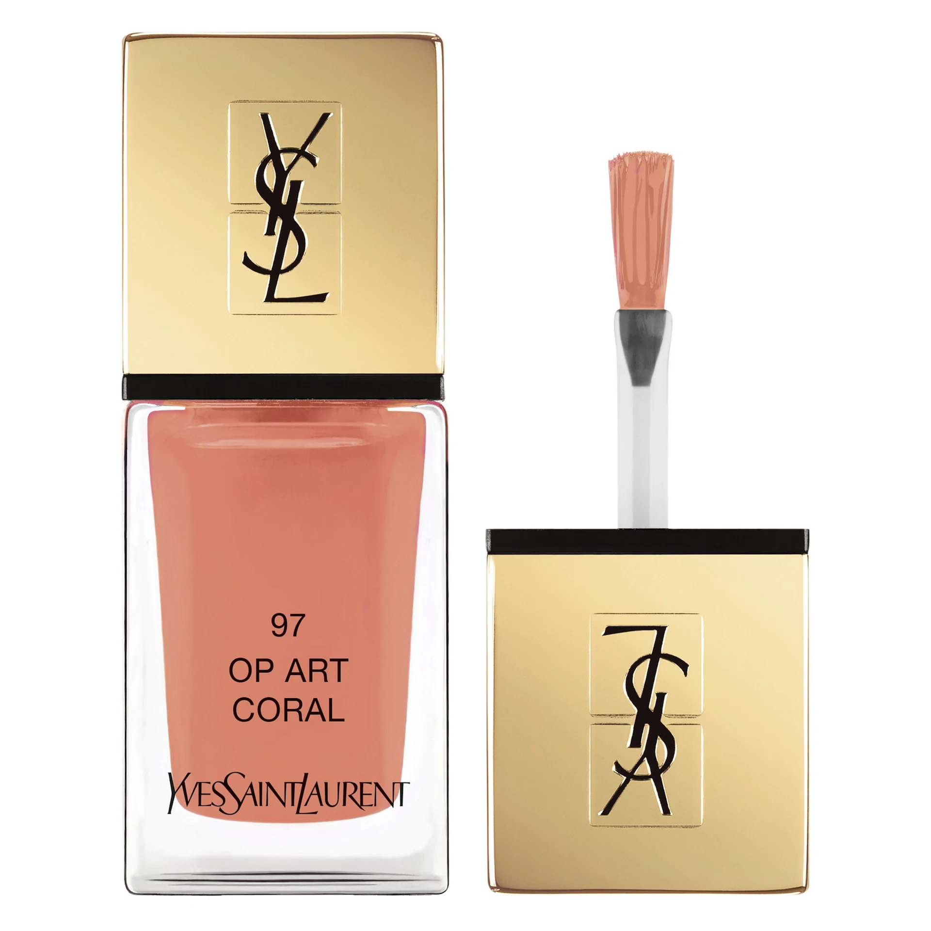 Yves Saint Laurent La Laque Couture in Op Art Coral, €24