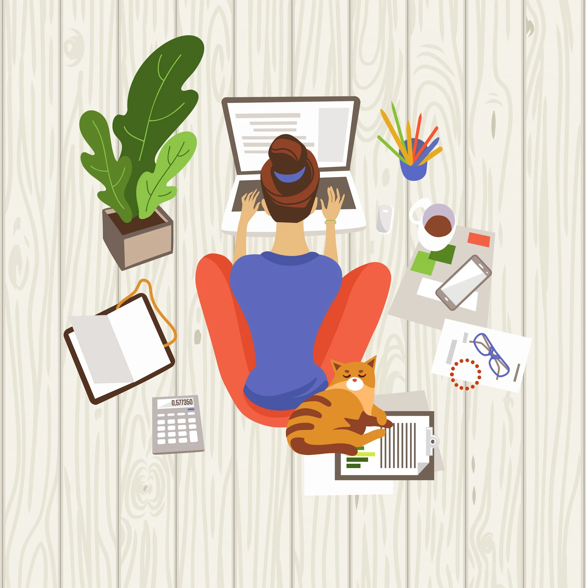 Work from home routine