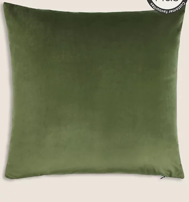 Velvet cushion, €20, M&S