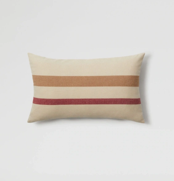 Stripes cotton cushion case, €12.99, Mango
