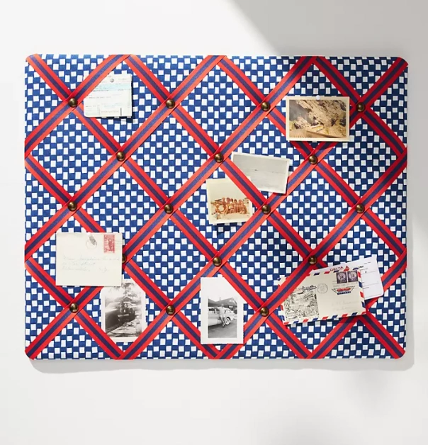 Anna Spiro patterned bulletin board, €55, Anthropologie