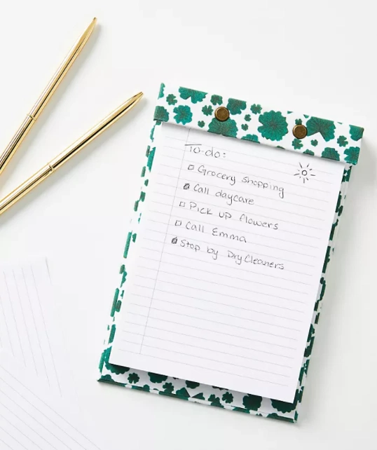 Desk notepad, €18, Anthropologie