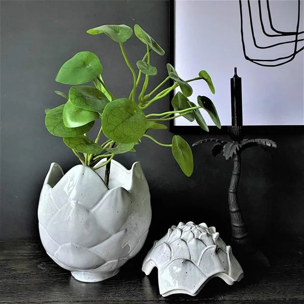 Ceramic artichoke, €40 was €59.99, Stone + Beige