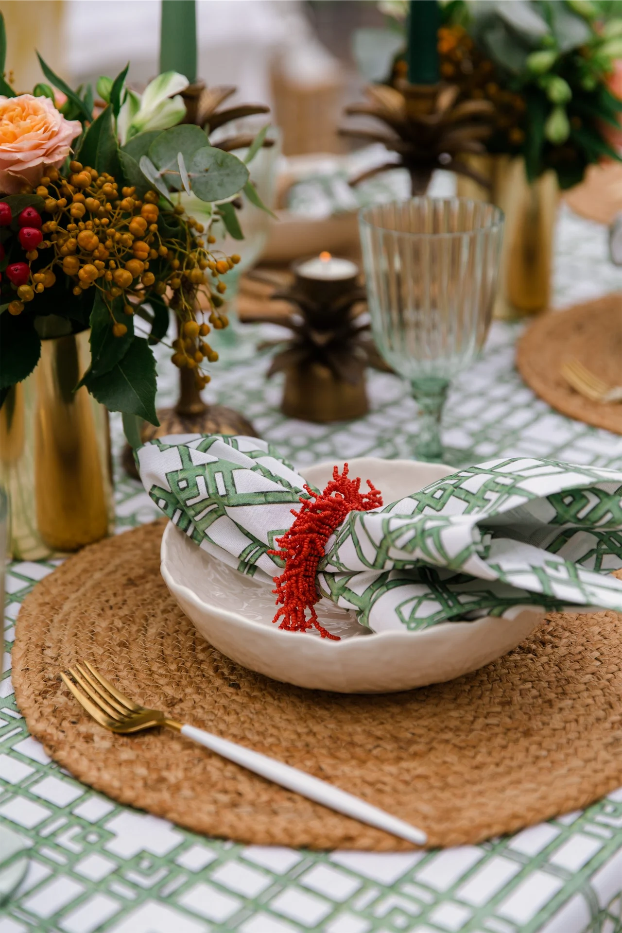 4 Bamboo cotton napkins, €48, The Designed Table