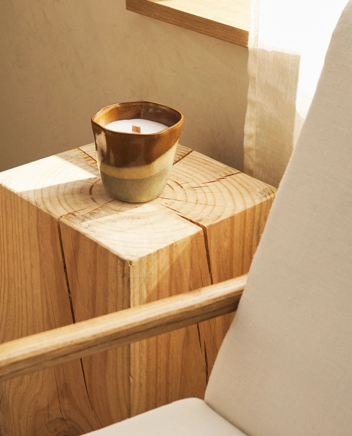 Ombré ceramic candle, €19.99, Zara Home