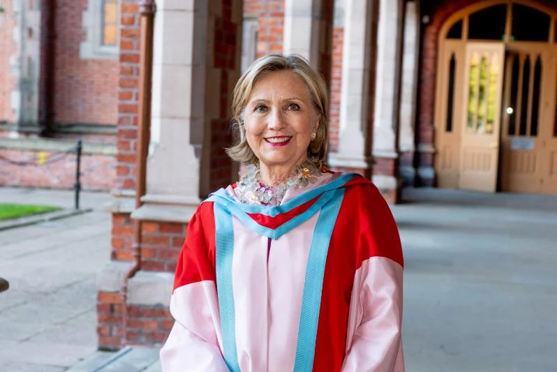 Hillary Clinton will be in Belfast this week for her inauguration as Queen’s University chancellor