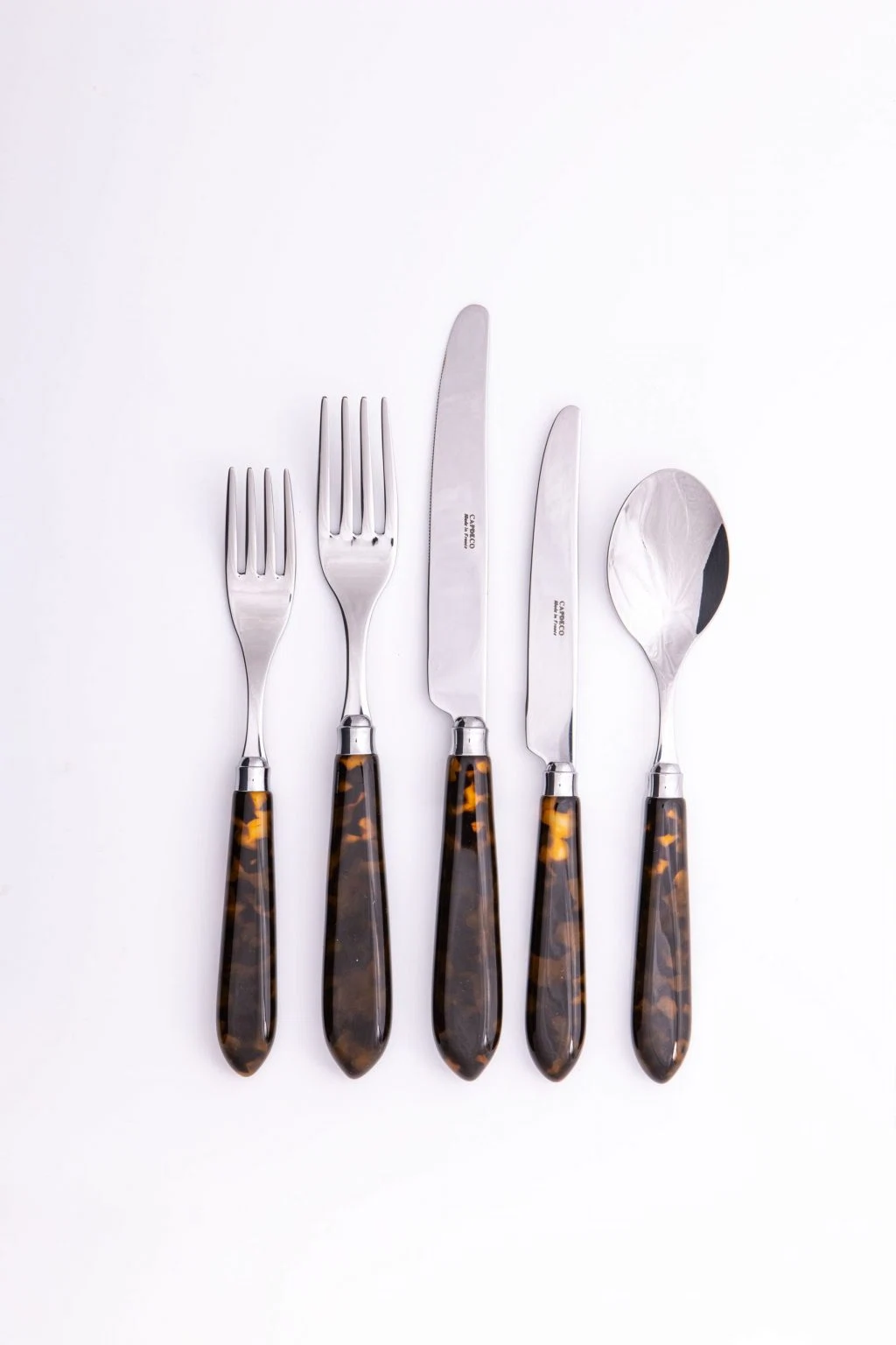 Tortoiseshell 5 piece cutlery set, €89.95, Signature Editions